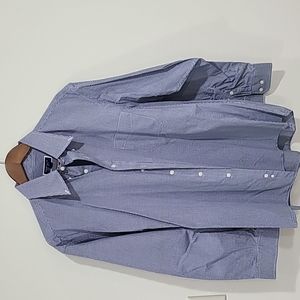 Club Room Men's 17.5 34 - 35 Long Sleeve Button Down Shirt Cotton